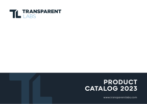 Transparent Labs Prodct Catalog
