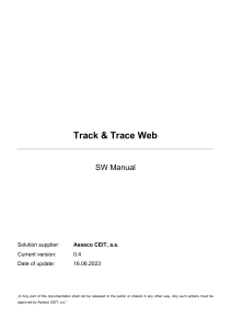Track & Trace WEB