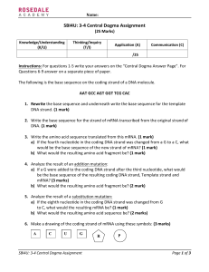 3-4 Central Dogma Assignment