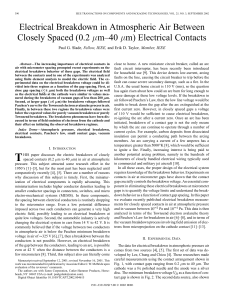 Electrical Breakdown in Atmospheric Air Between Closely Spaced (0.2 um–40 um) Electrical Contacts