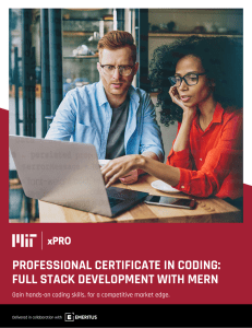 Brochure MIT xPRO Professional Certificate in Coding V61