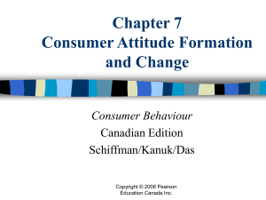 schiff cb ce 07 Consumer Attitude Formation and Change