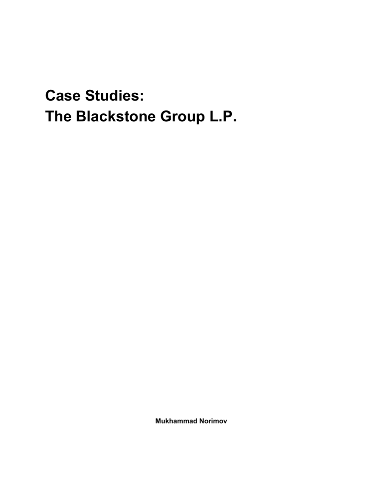 blackstone data science case study