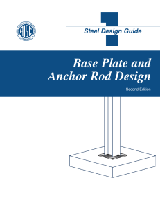 AISC, Diseño de anclas y placas base