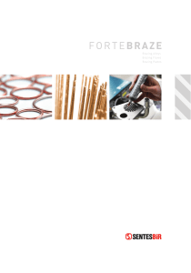 Sentes-BIR ForteBraze Brazing Products General Catalog