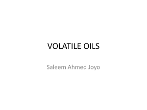 VOLATILE OILS