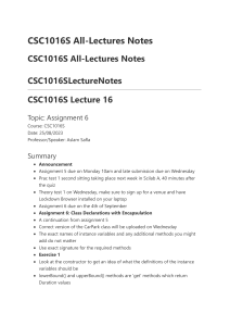 CSC1016S All-Lectures Notes