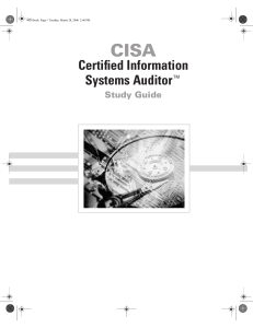 David L. Cannon, Timothy S. Bergmann, Brady Pamplin - CISA  Certified Information Systems Auditor Study Guide (2006, Sybex) - libgen.lc