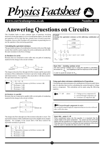 Circuits - Answering Questions