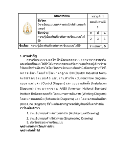 หน่วยที่ 2 พื้นฐานการเขียนแบบไฟฟ้า