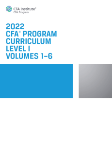 2022 CFA Program Curriculum Level I Box Questions