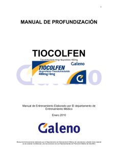 IBUPROFENO TIOCOLCHICOSIDO Tiocolfen ManualProfundizacionTiocolfen2010