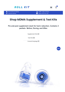 MDMA Supplements