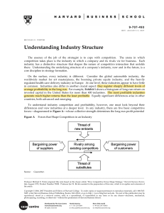 Understanding Industry Structure