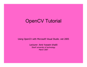 UsingOpenCVwithMicrosoftVisualStudio2005