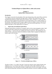 Optical fibre characteristics