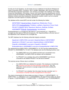 Database Lab Questions: SQL Table Creation & Manipulation