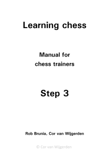Learning Chess Step 3 Manual