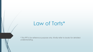 law of torts introduction (1)