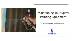 Maintaining Your Spray Painting Equipment