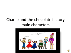 Charli and the chocolate factory main characters