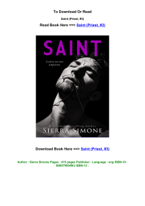 EPub download Saint Priest  3 By Sierra Simone