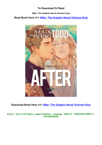 DOWNLOAD EPUB After The Graphic Novel Volume One BY Anna Todd