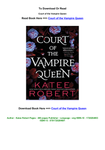 download ePub Court of the Vampire Queen by Katee Robert