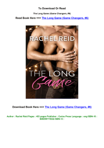 Download EPUB The Long Game Game Changers  6 By Rachel Reid