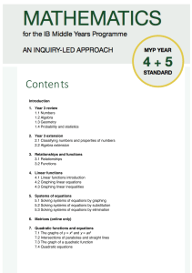 Pearson-MYP-Maths-Years4&5-Standard-TableofContents