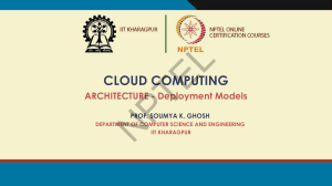 Cloud Computing Architecture & Deployment Models