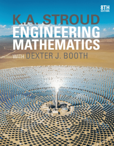 Engineering Mathematics 8th Edition by K.A. Stroud and Dexter J. Booth (AWESOME)