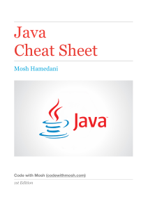 Java Cheat sheet