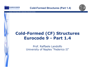 Cold Formed Structures Eurocode 9 Part 1-4