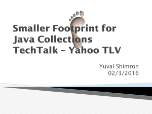 Smaller footprint for Java collections (Summary of Thesis)