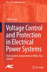 Voltage Control and Protection in Electrical Power Systems by Corsi