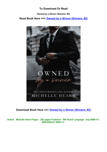 ePub Download Owned by a Sinner Sinners  2 by Michelle Heard