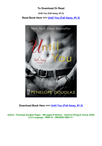PDF DOWNLOAD Until You Fall Away  1 5 By Penelope Douglas