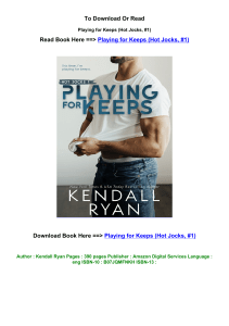 download Pdf Playing for Keeps Hot Jocks  1 by Kendall Ryan