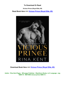 Pdf DOWNLOAD Vicious Prince Royal Elite  5 by Rina Kent