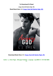 Pdf DOWNLOAD Angry God All Saints High  3 by L J Shen