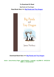 EPUB Download Big Panda and Tiny Dragon BY James Norbury