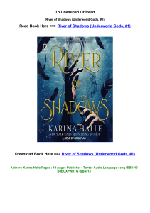 PDF download River of Shadows Underworld Gods  1 by Karina Halle