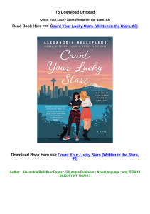 download EPub Count Your Lucky Stars Written in the Stars  3 By Alexandria 