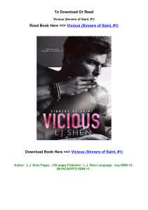 EPub download Vicious Sinners of Saint  1 by L J Shen