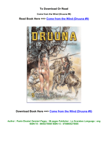 download PDF Come from the Wind Druuna 9 By Paolo Eleuteri Serpieri