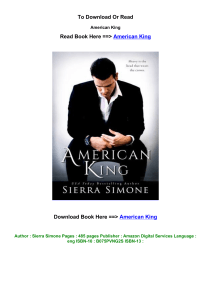 ePub download American King BY Sierra Simone