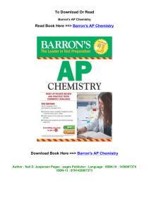 DOWNLOAD EPUB Barron s AP Chemistry BY Neil D Jespersen