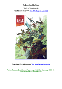 DOWNLOAD EPUB The Art of Apex Legends by Respawn Entertainment