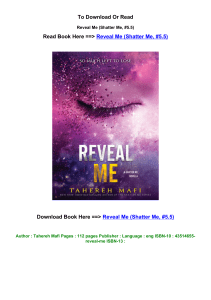epub download Reveal Me Shatter Me  5 5 by Tahereh Mafi